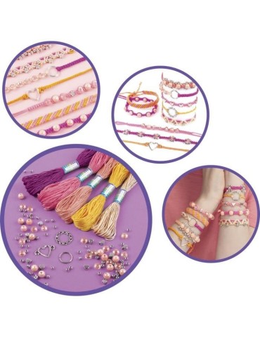 Set de perles Amitié Make It Real - Fabrication de bracelets brésiliens pour enfants des 8 ans - Lansay