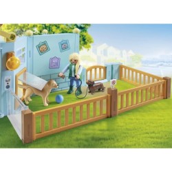 PLAYMOBIL 71742 Hôtel des animaux, soigneurs, chiens et chats, My Lif