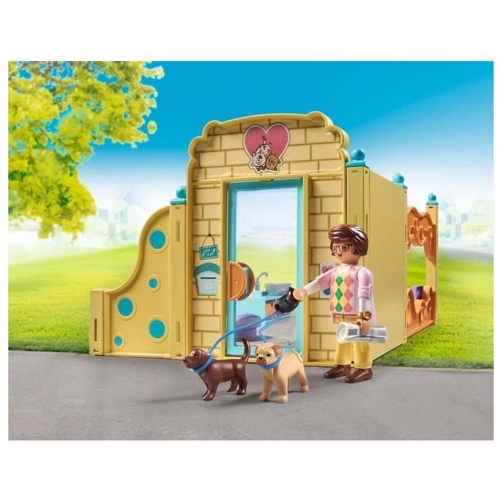 PLAYMOBIL 71743 Centre de soin canin avec 8 chiens et soigneur, My Life, 94 pieces, Des 4 ans PLAYMOBIL 71743 Centre de soin canin avec 8 chiens et soigneur, My Life, 94 pieces, Des 4 ans