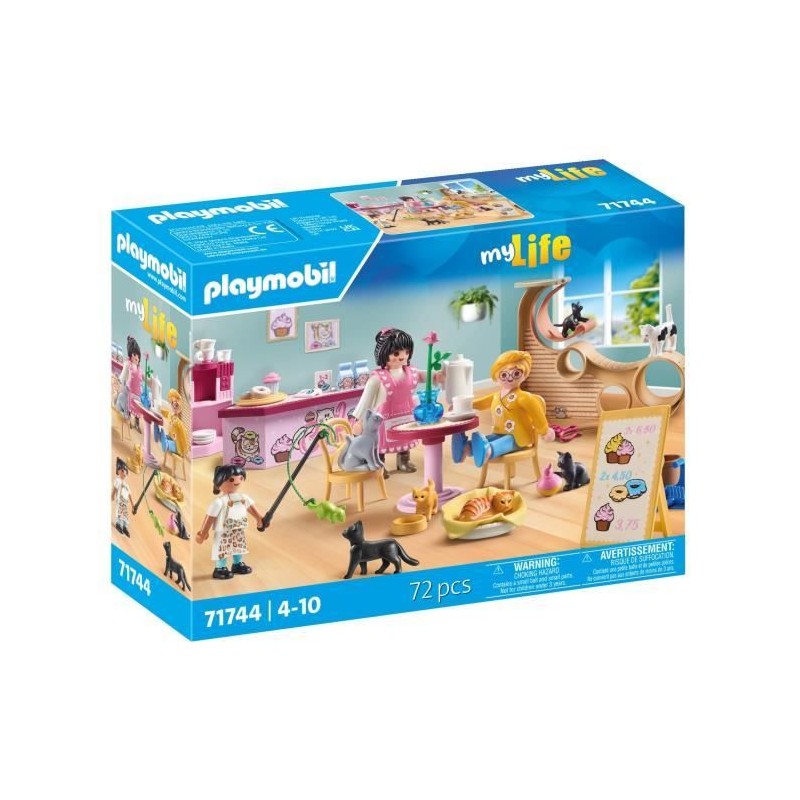 PLAYMOBIL 71744 Bar a chats avec 6 chats et 3 personnages, My Life, 72 PLAYMOBIL 71744 Bar a chats avec 6 chats et 3 personnages, My Life, 72