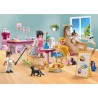 PLAYMOBIL 71744 Bar a chats avec 6 chats et 3 personnages, My Life, 72