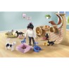 PLAYMOBIL 71744 Bar a chats avec 6 chats et 3 personnages, My Life, 72