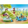 PLAYMOBIL 71745 Aire de jeux pour chiens, enfant et éducatrice, My Li