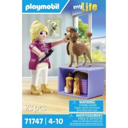 PLAYMOBIL 71747 Toiletteuse avec caniche et accessoires, My Life, 23 p