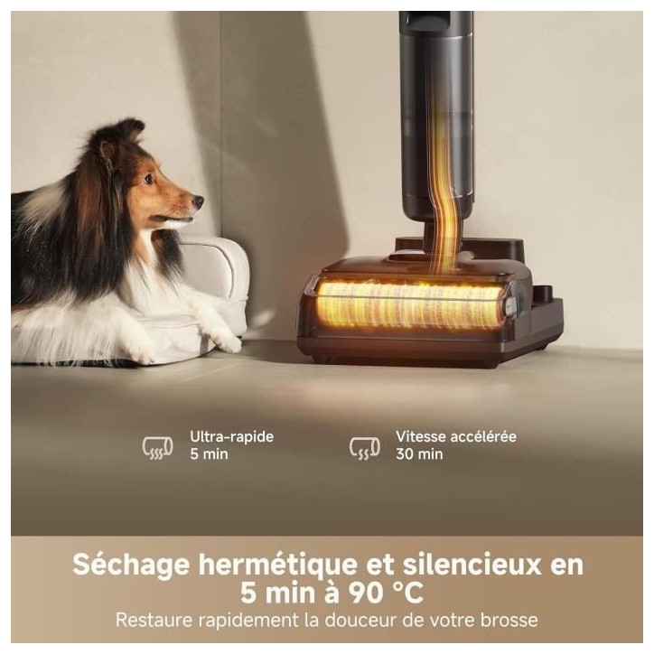 DREAME H15 Pro Aspirateur Laveur, Bras robotis AI DescendReach, Triple arte, 21 kPa, antinuds, Lavage Brosse immersif 100C DREAME H15 Pro Aspirateur Laveur, Bras robotis AI DescendReach, Triple arte, 21 kPa, antinuds, Lavage Brosse immersif 100C