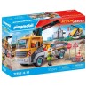 PLAYMOBIL 71750 Camion de chantier avec grue, ouvrier & accessoires, A