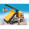 PLAYMOBIL 71750 Camion de chantier avec grue, ouvrier & accessoires, A