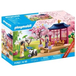 PLAYMOBIL 71762 Jardin asiatique avec deux personnages et pandas, Prom