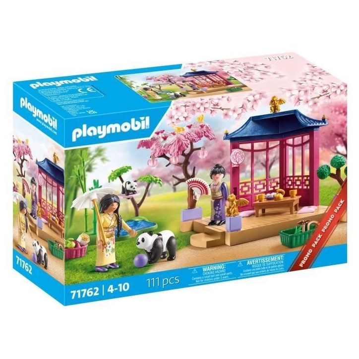 PLAYMOBIL 71762 Jardin asiatique avec deux personnages et pandas, Promo pack, 111 pieces, Des 4 ans PLAYMOBIL 71762 Jardin asiatique avec deux personnages et pandas, Promo pack, 111 pieces, Des 4 ans