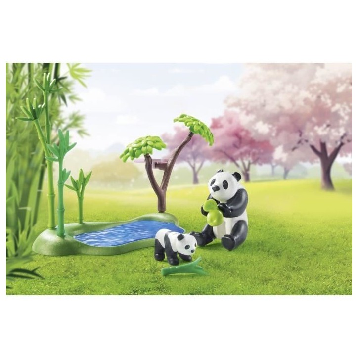PLAYMOBIL 71762 Jardin asiatique avec deux personnages et pandas, Promo pack, 111 pieces, Des 4 ans PLAYMOBIL 71762 Jardin asiatique avec deux personnages et pandas, Promo pack, 111 pieces, Des 4 ans