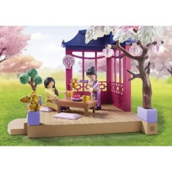 PLAYMOBIL 71762 Jardin asiatique avec deux personnages et pandas, Prom
