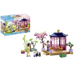 PLAYMOBIL 71762 Jardin asiatique avec deux personnages et pandas, Prom