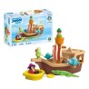 PLAYMOBIL Junior 71769 Peter Pan et bâteau pirate, Disney, 12 pieces,