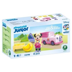 PLAYMOBIL Junior 71770 Minnie avec voiturette a fruits, Disney, 8 piec