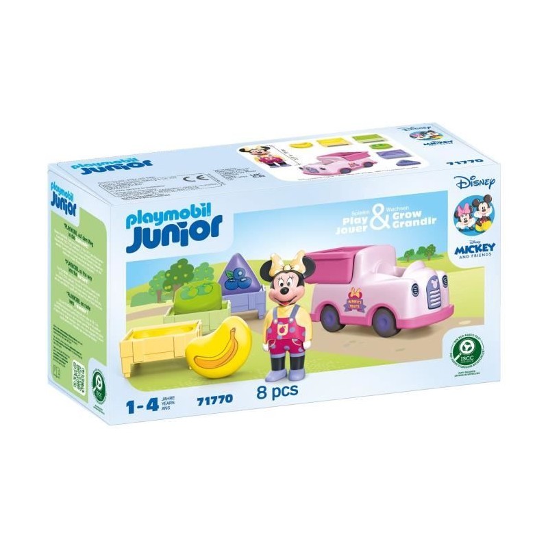 PLAYMOBIL Junior 71770 Minnie avec voiturette a fruits, Disney, 8 piec PLAYMOBIL Junior 71770 Minnie avec voiturette a fruits, Disney, 8 piec