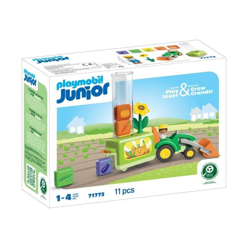 Playmobil 71773 Tracteur avec planteuse, Playmobil junior, 11 pieces, Playmobil 71773 Tracteur avec planteuse, Playmobil junior, 11 pieces,