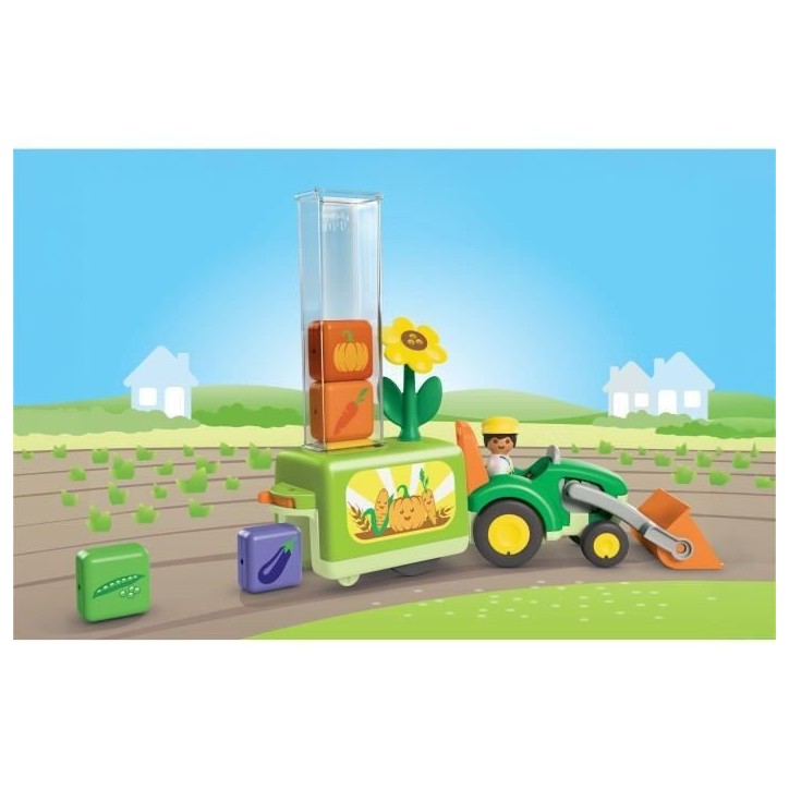 Playmobil 71773 Tracteur avec planteuse, Playmobil junior, 11 pieces, Des 12 mois Playmobil 71773 Tracteur avec planteuse, Playmobil junior, 11 pieces, Des 12 mois