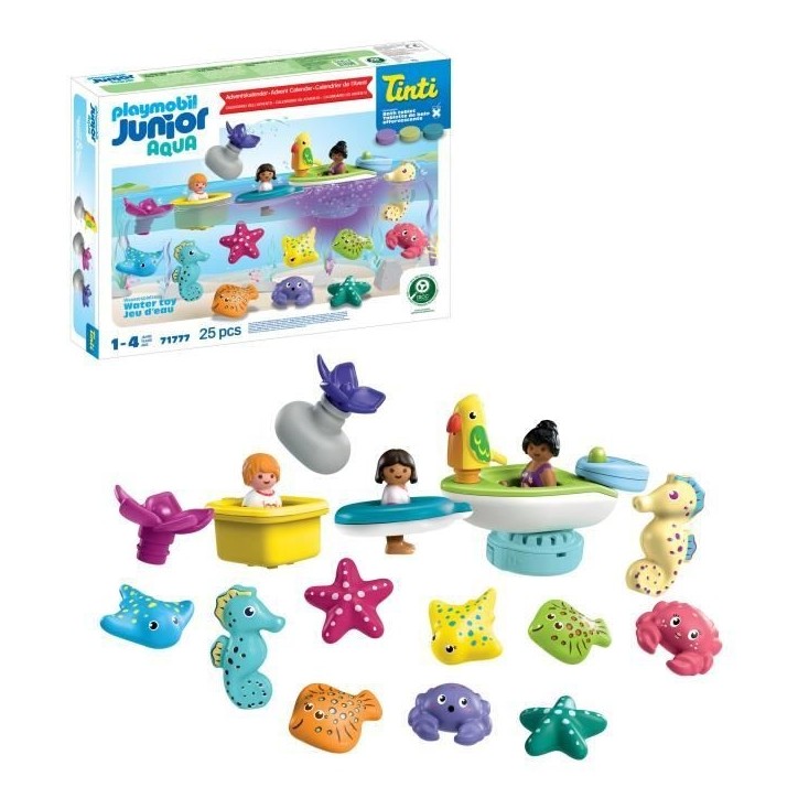 Playmobil 71777 Calendrier de l'avent Junior, JUNIOR & Tinti, 31 pieces, Des 4 ans