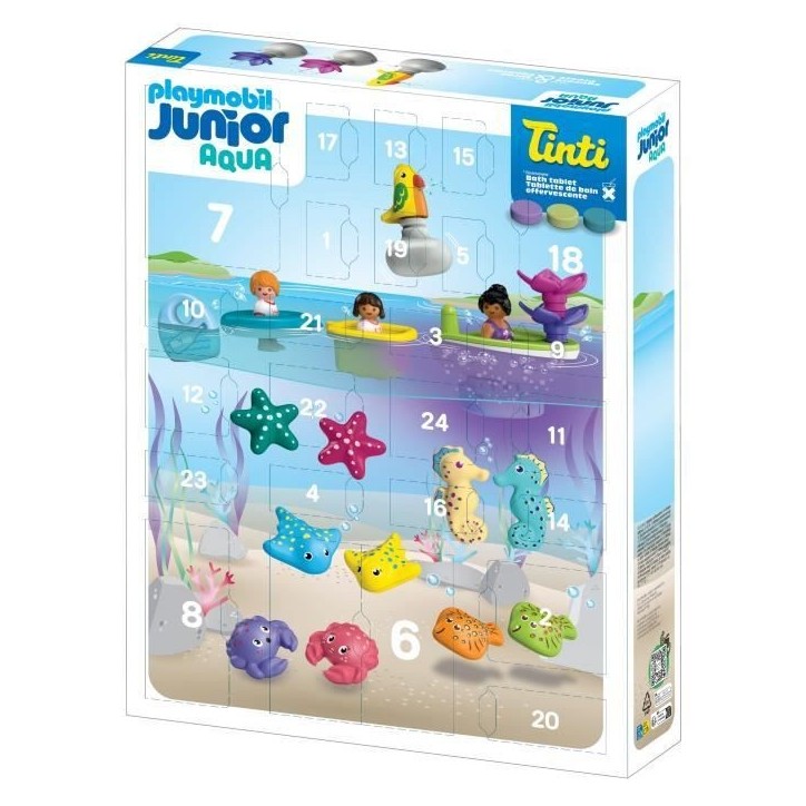 Playmobil 71777 Calendrier de l'avent Junior, JUNIOR & Tinti, 31 pieces, Des 4 ans
