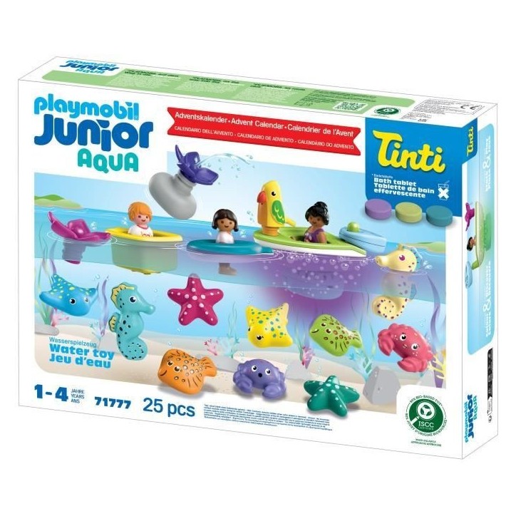 Playmobil 71777 Calendrier de l'avent Junior, JUNIOR & Tinti, 31 pieces, Des 4 ans
