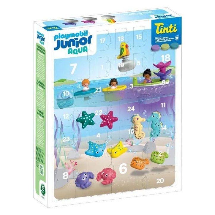 Playmobil 71777 Calendrier de l'avent Junior, JUNIOR & Tinti, 31 pieces, Des 4 ans