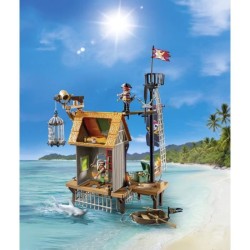 PLAYMOBIL 71792 Port de pirates avec repaire, prisons et canon, 165 pi