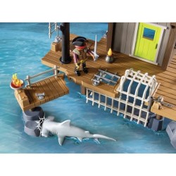 PLAYMOBIL 71792 Port de pirates avec repaire, prisons et canon, 165 pi