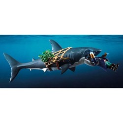 PLAYMOBIL 71793 Pirate et requin avec mâchoire articulée, Les pirate