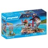 PLAYMOBIL 71794 Pirate avec radeau flottant, canons et trésor, Les pi