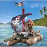 PLAYMOBIL 71794 Pirate avec radeau flottant, canons et trésor, Les pi