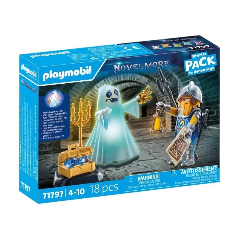 PLAYMOBIL 71797 Chevalier et fantôme a effets lumineux, Novelmore, 18 PLAYMOBIL 71797 Chevalier et fantôme a effets lumineux, Novelmore, 18