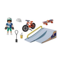 PLAYMOBIL 71798 Rider avec rampe, skate et BMX, My Life, Promo pack, 1