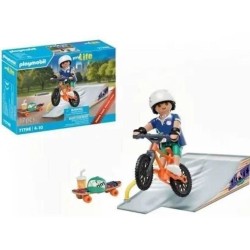 PLAYMOBIL 71798 Rider avec rampe, skate et BMX, My Life, Promo pack, 1