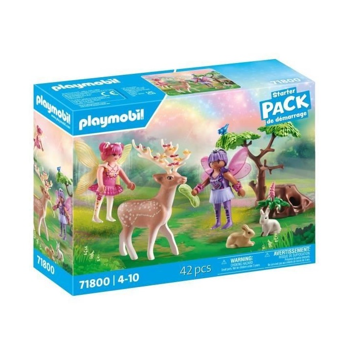 PLAYMOBIL 71800 Duo de fées avec animaux de la foret, Princess Magic Starter Pack, 42 pieces, Des 4 ans PLAYMOBIL 71800 Duo de fées avec animaux de la foret, Princess Magic Starter Pack, 42 pieces, Des 4 ans