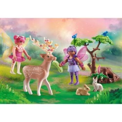 PLAYMOBIL 71800 Duo de fées avec animaux de la foret, Princess Magic