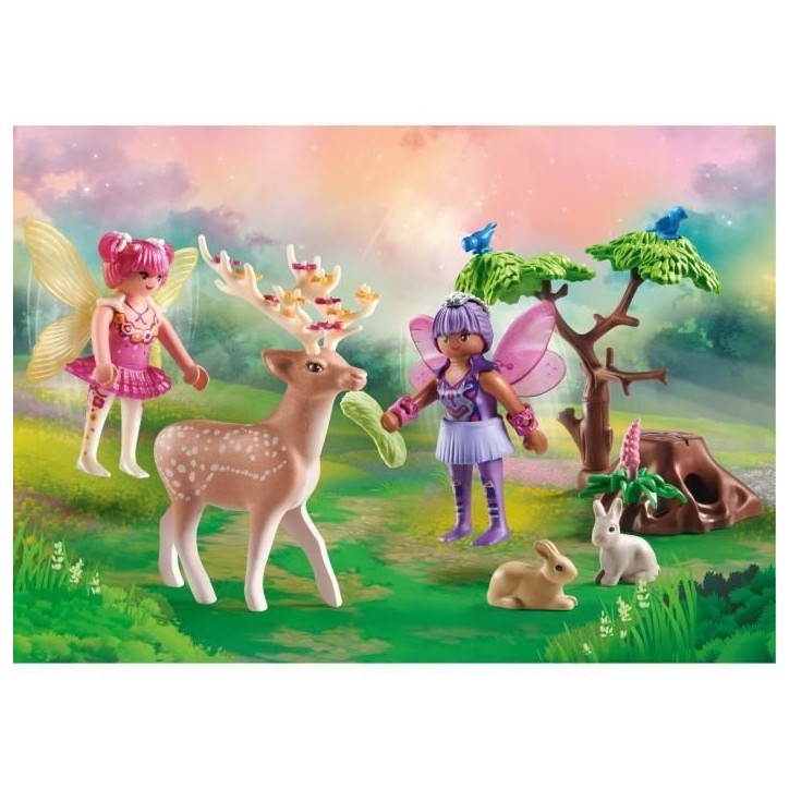 PLAYMOBIL 71800 Duo de fées avec animaux de la foret, Princess Magic Starter Pack, 42 pieces, Des 4 ans PLAYMOBIL 71800 Duo de fées avec animaux de la foret, Princess Magic Starter Pack, 42 pieces, Des 4 ans
