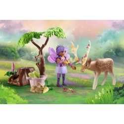 PLAYMOBIL 71800 Duo de fées avec animaux de la foret, Princess Magic