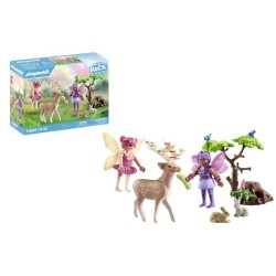 PLAYMOBIL 71800 Duo de fées avec animaux de la foret, Princess Magic