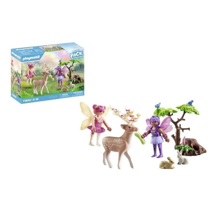 PLAYMOBIL 71800 Duo de fées avec animaux de la foret, Princess Magic Starter Pack, 42 pieces, Des 4 ans PLAYMOBIL 71800 Duo de fées avec animaux de la foret, Princess Magic Starter Pack, 42 pieces, Des 4 ans