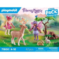 PLAYMOBIL 71800 Duo de fées avec animaux de la foret, Princess Magic