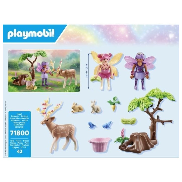 PLAYMOBIL 71800 Duo de fées avec animaux de la foret, Princess Magic Starter Pack, 42 pieces, Des 4 ans PLAYMOBIL 71800 Duo de fées avec animaux de la foret, Princess Magic Starter Pack, 42 pieces, Des 4 ans