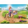 PLAYMOBIL 71801 Princesse cavaliere, cheval et matériel équestre, Pr