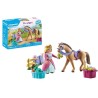 PLAYMOBIL 71801 Princesse cavaliere, cheval et matériel équestre, Pr