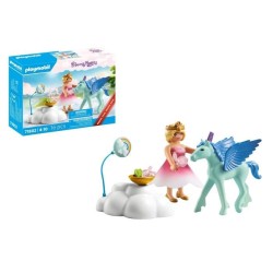 PLAYMOBIL 71802 Princesse et poulain ailé avec nuage, Princess Magic,