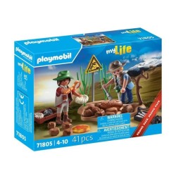 PLAYMOBIL 71805 Chercheurs et site paléontologique avec fossiles, My