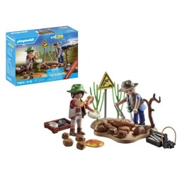 PLAYMOBIL 71805 Chercheurs et site paléontologique avec fossiles, My