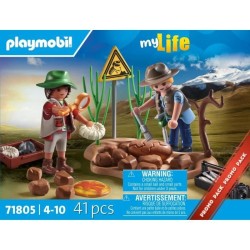 PLAYMOBIL 71805 Chercheurs et site paléontologique avec fossiles, My