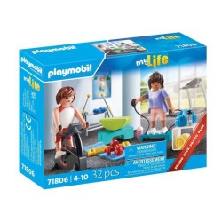 PLAYMOBIL 71806 Sportifs et matériel de fitness, vélo et halteres, M