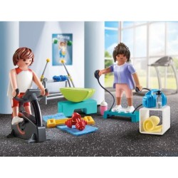 PLAYMOBIL 71806 Sportifs et matériel de fitness, vélo et halteres, M