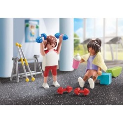 PLAYMOBIL 71806 Sportifs et matériel de fitness, vélo et halteres, M